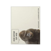 Bloc-note Portes-notes de nom personnalisé Funny Gorilla (Tourné)