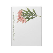 Bloc-note Portes-notes monogrammes personnalisés Fleurs vint (Tourné)