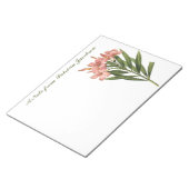 Bloc-note Portes-notes monogrammes personnalisés Fleurs vint (Incliné)