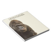 Bloc-note Portes-notes personnalisées pour Funny Gorilla (Incliné)