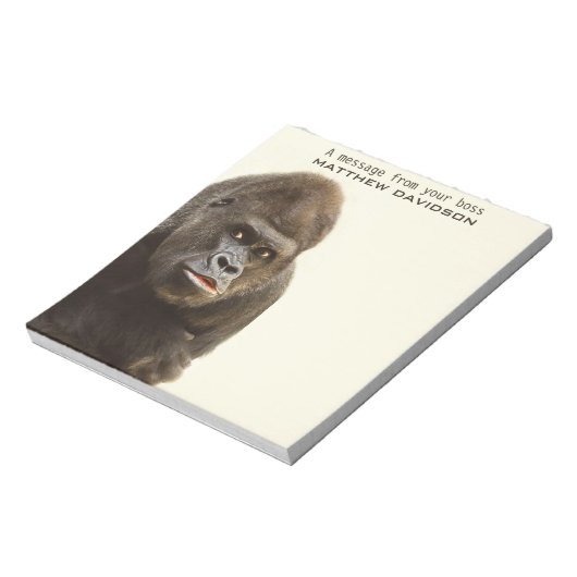 Bloc-note Portes-notes personnalisées pour Funny Gorilla (Tourné)
