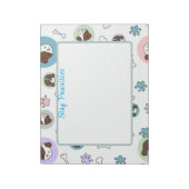 Bloc-note Portes-notes personnalisées Stay Pawsitive Dog (Tourné)