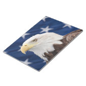 Bloc-note Portrait de l'aigle chauve avec étoiles (Incliné)