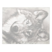 Bloc-note Portrait de loup (Devant)