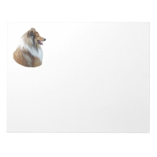 Bloc-note Portrait de Rough Collie (Devant)