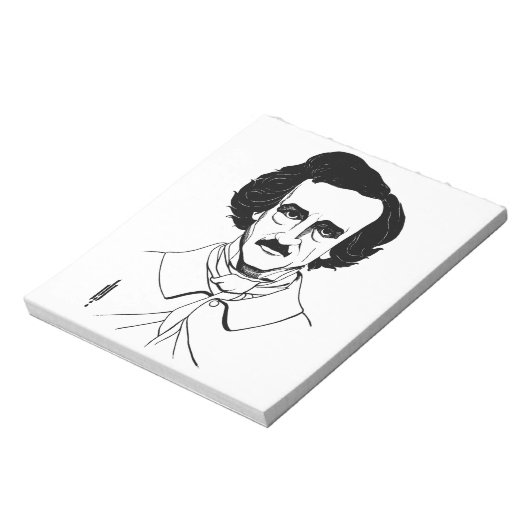 Bloc-note Portrait d'Edgar Allan Poe (Tourné)