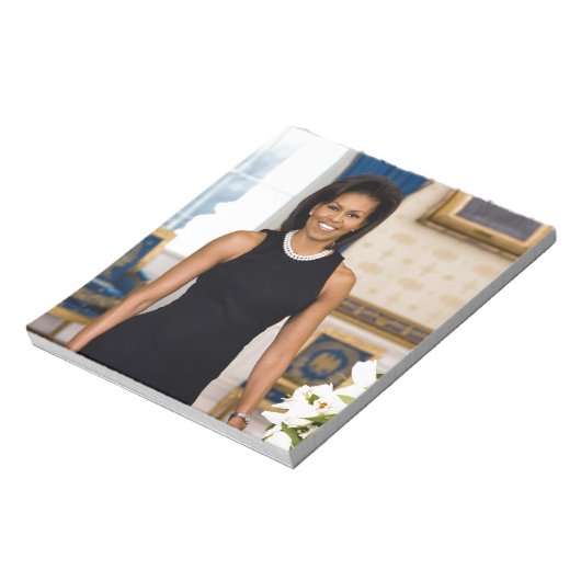 Bloc-note Portrait officiel de la Première Dame Michelle Oba (Tourné)