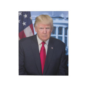 Bloc-note Portrait officiel présidentiel de Donald Trump