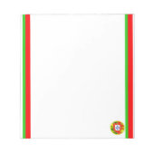 Bloc-note Portuguese stripes flag (Devant)