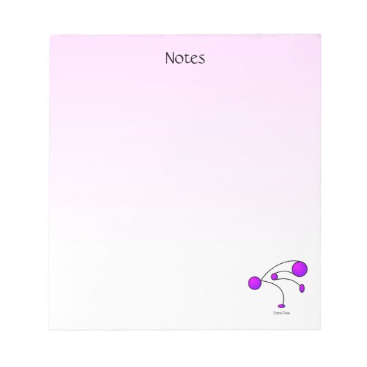 Bloc-note Pose de yoga - Pose de grue (Devant)