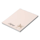 Bloc-note Poser Crème Bow (Tourné)