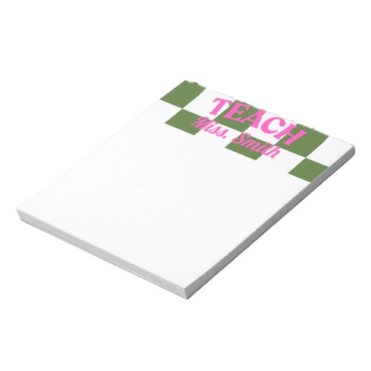 Bloc-note Post-it personnalisable pour enseignant (Tourné)
