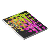 Bloc-note Poster d'art Abstrait Neon Glitch Imprimer (Incliné)