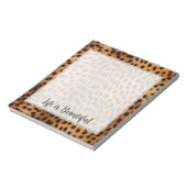 Bloc-note Poster de animal Cheetah Brown et noir (Tourné)