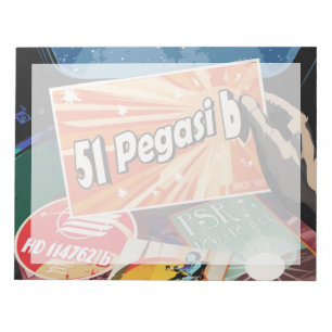 Bloc-note Poster de l'espace rétro - Exoplanet Discovery 51 