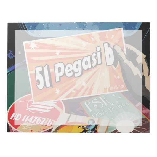 Bloc-note Poster de l'espace rétro - Exoplanet Discovery 51  (Devant)