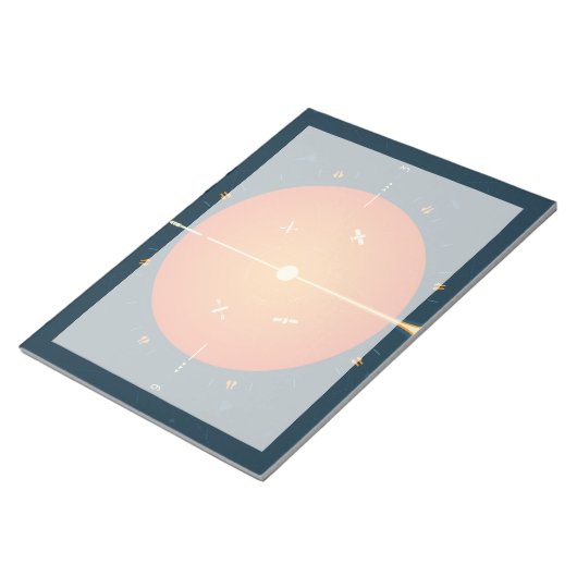 Bloc-note Poster de l'horloge atomique Deep Space, version o (Incliné)