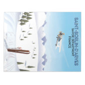 Bloc-note Poster de ski Saint-Sorlin d'Arves France (Devant)