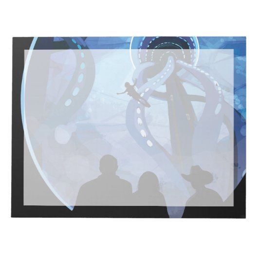 Bloc-note Poster de voyage Retro Space - Jupiter's Moon Euro (Devant)