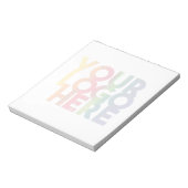 Bloc-note Poster du logo d'entreprise simple et opaque (Tourné)