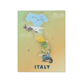 Bloc-note poster Italie Voyage. (Tourné)