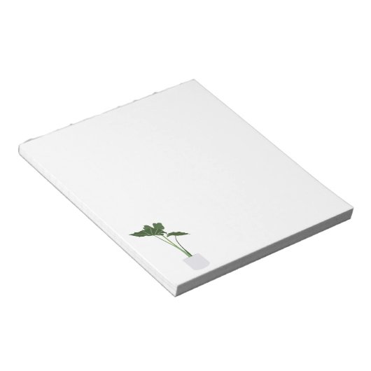 Bloc-note Pot Alocasia House Plante Note Pad (Incliné)