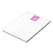 Bloc-note Pot de note de code postal rose chaud (Sconset) (Tourné)