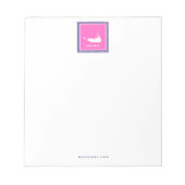 Bloc-note Pot de note de code postal rose chaud (Sconset) (Devant)