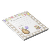 Bloc-note Potato birthday time capsule message (Incliné)