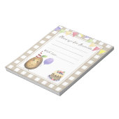 Bloc-note Potato birthday time capsule message (Tourné)