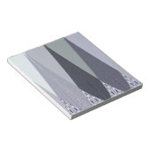 Bloc-note Pots Chevron Gris Cendré Imprimer (Incliné)