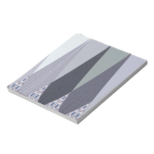 Bloc-note Pots Chevron Gris Cendré Imprimer (Tourné)