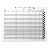 Bloc-note Pots de score de lutte pour l'écriture (Devant)