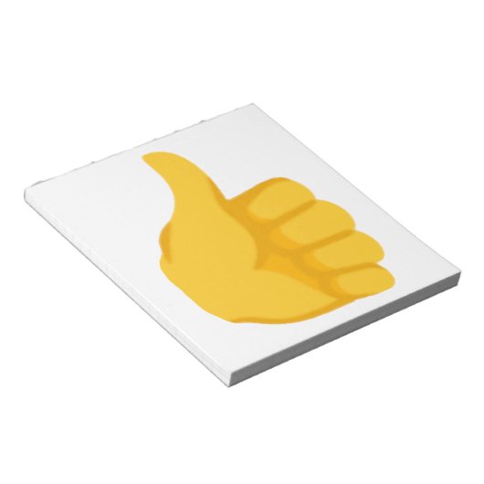 Bloc-note Pouce vers le haut Emoji (Incliné)