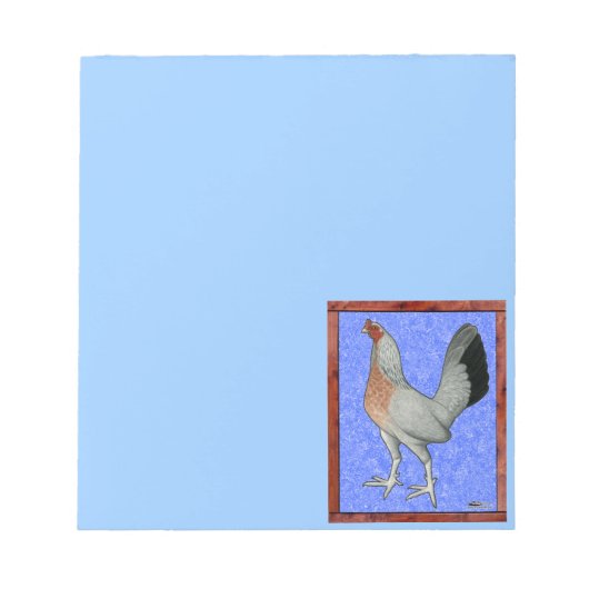 Bloc-note Poulet de jeu encadré (Devant)