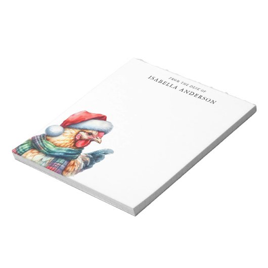 Bloc-note Poulet De Noël Du Bureau De (Tourné)