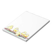 Bloc-note Poulet scratch papier paillettes sur le journal dr (Tourné)