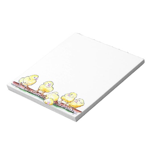 Bloc-note Poulet scratch papier paillettes sur le journal dr (Tourné)