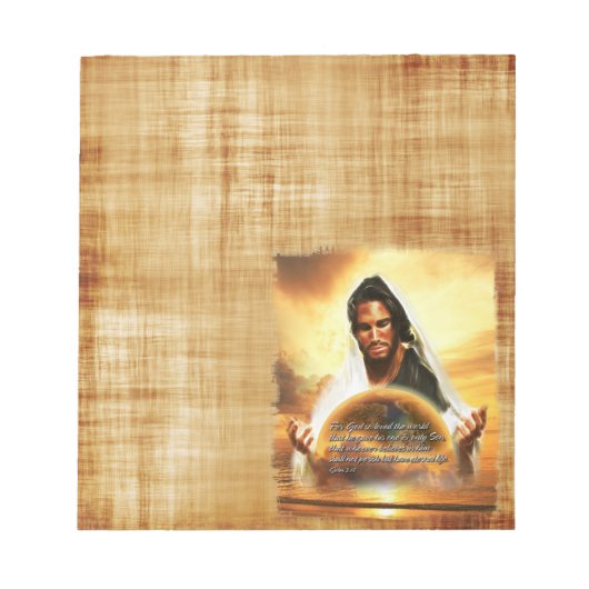 Bloc-note Pour Dieu ainsi aimé le monde. Options (Devant)