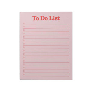 Bloc-note Pour faire la liste