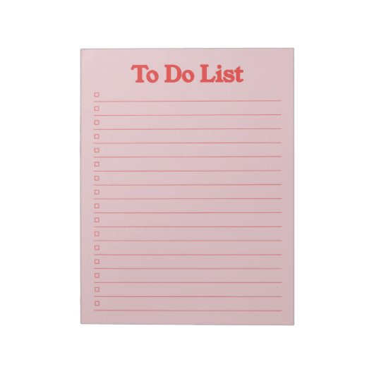 Bloc-note Pour faire la liste (Tourné)