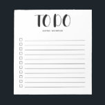 Bloc-note Pour faire la liste des scripts en gras<br><div class="desc">Liste à faire simple avec votre nom et un script en gras.</div>
