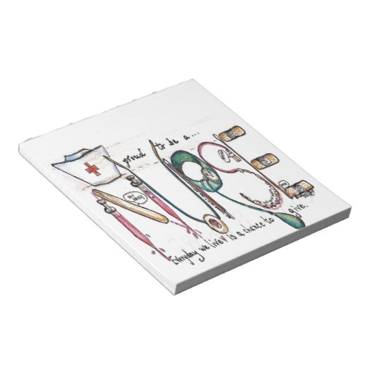 BLOC-NOTE POUR L'AMOUR DE L'INFIRMIÈRE (Incliné)