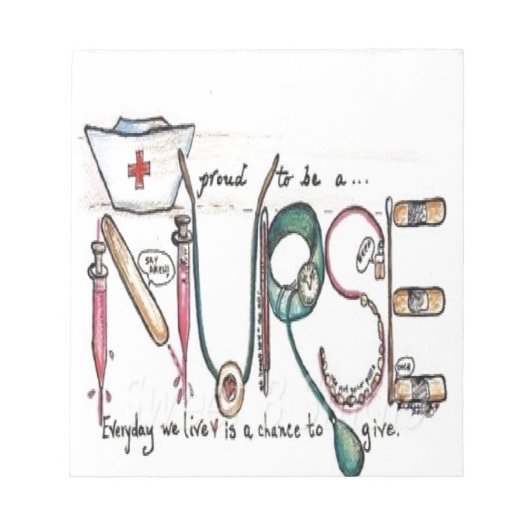 BLOC-NOTE POUR L'AMOUR DE L'INFIRMIÈRE (Devant)