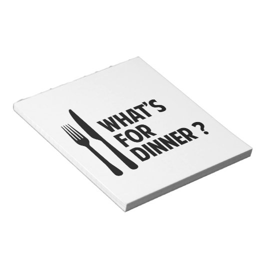 Bloc-note Pour le dîner (Incliné)