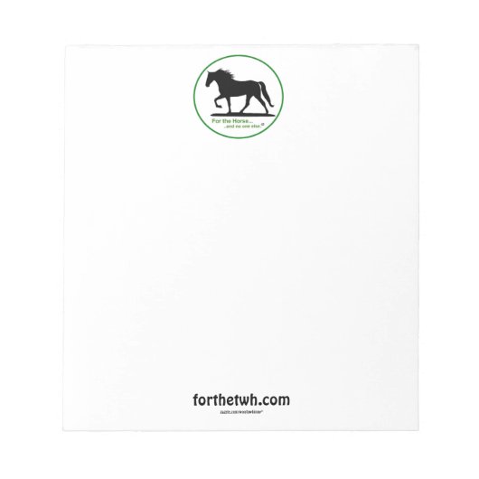 Bloc-note Pour Le Logo TWH (Devant)