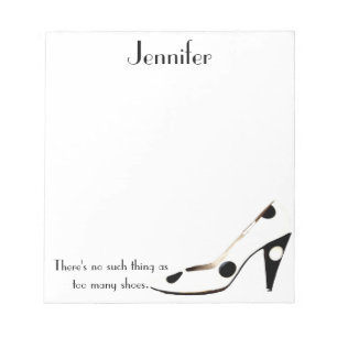 Bloc-note Pour les femmes qui aiment les chaussures - noir e