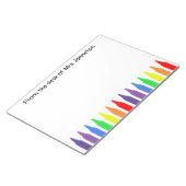 Bloc-note Pour un enseignant, cire des crayons, du bureau de (Incliné)