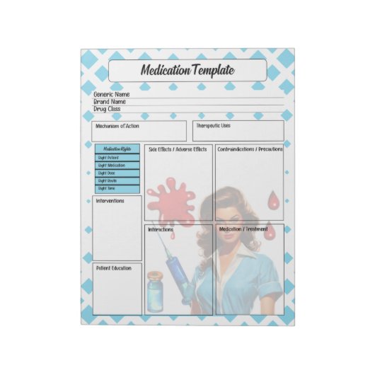 Bloc-note Pour Un Modèle De Médicaments Vivant (Tourné)