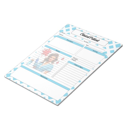 Bloc-note Pour Un Patient _ Clinique Vivant (Incliné)